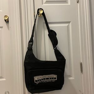 Black Canvas Large Crossbody; Gender Neutral; Never Used!